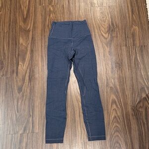 Lululemon Blue Checkered Align Leggings